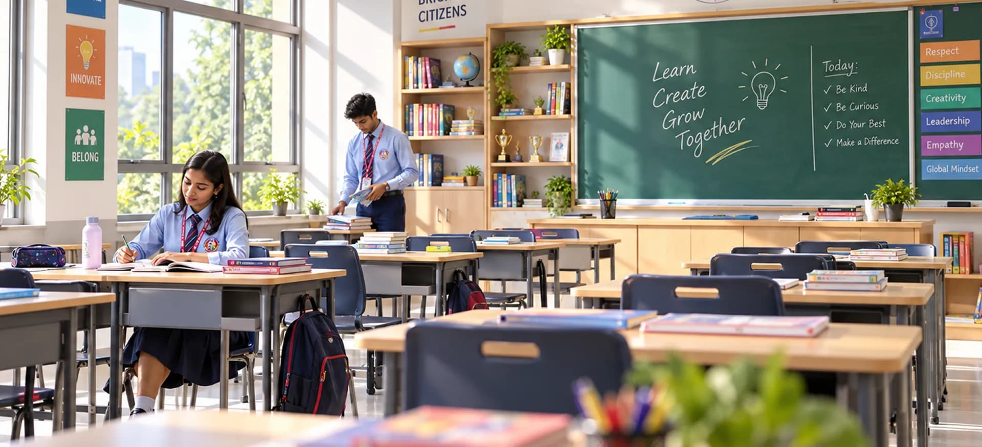 Pre-primary classroom environment at KT Global School Satya Nagar