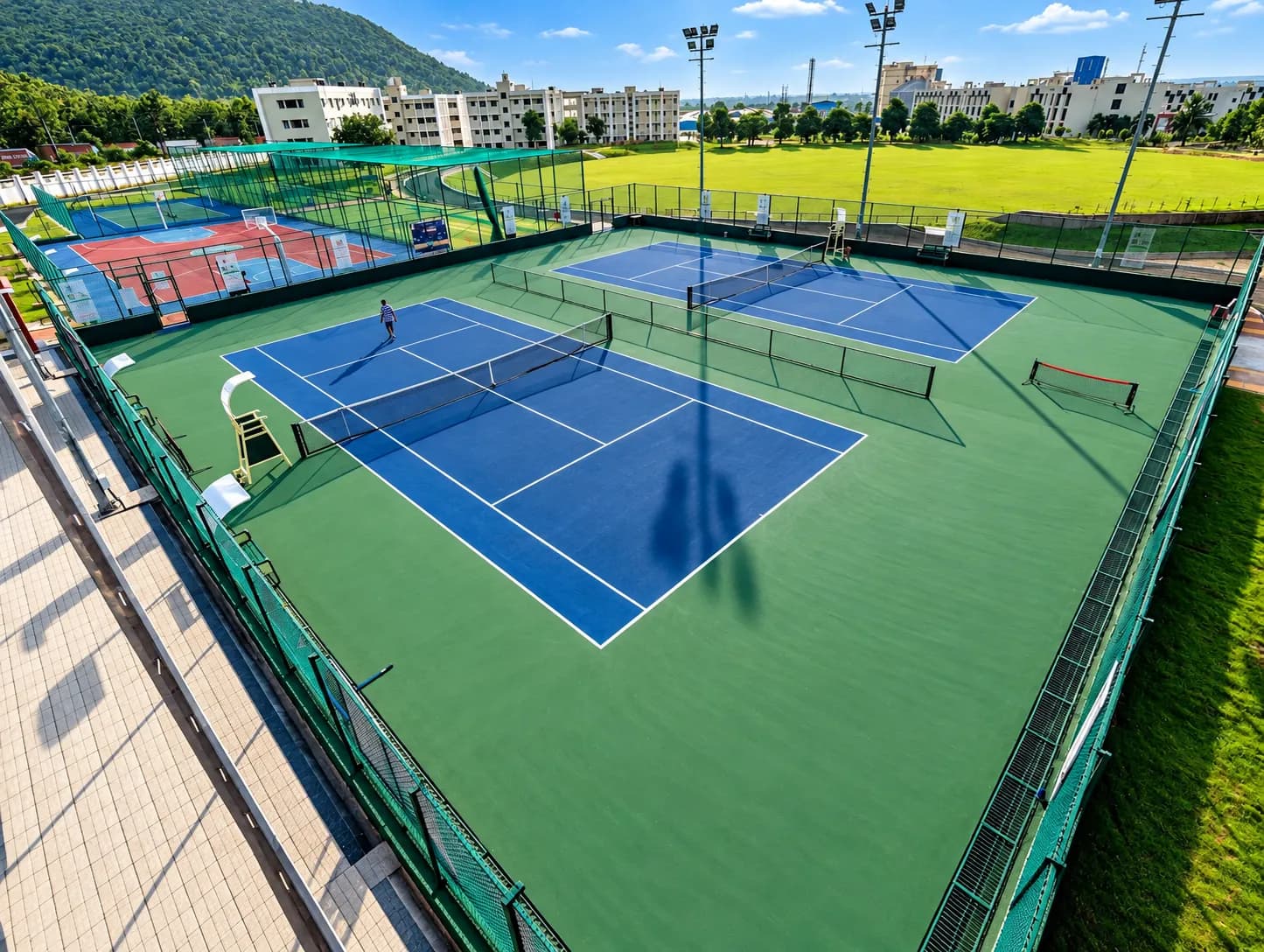 Outdoor tennis courts